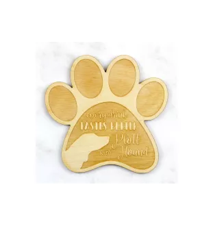 Plott Hound - Sous-verre mug, sous-verre gravé avec chien, cadeau pour amoureux des chiens par la marque Art-Dog