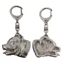 Pit Bull, American Pit Bull Terrier, Pitbull Terrier, APBT - Silver-plated key ring with a dog in a gift box, handbag decoration, backpack pendant by Art-Dog brand