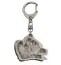 Pit Bull, American Pit Bull Terrier, Pitbull Terrier, APBT - Silver-plated key ring with a dog in a gift box, handbag decoration, backpack pendant by Art-Dog brand