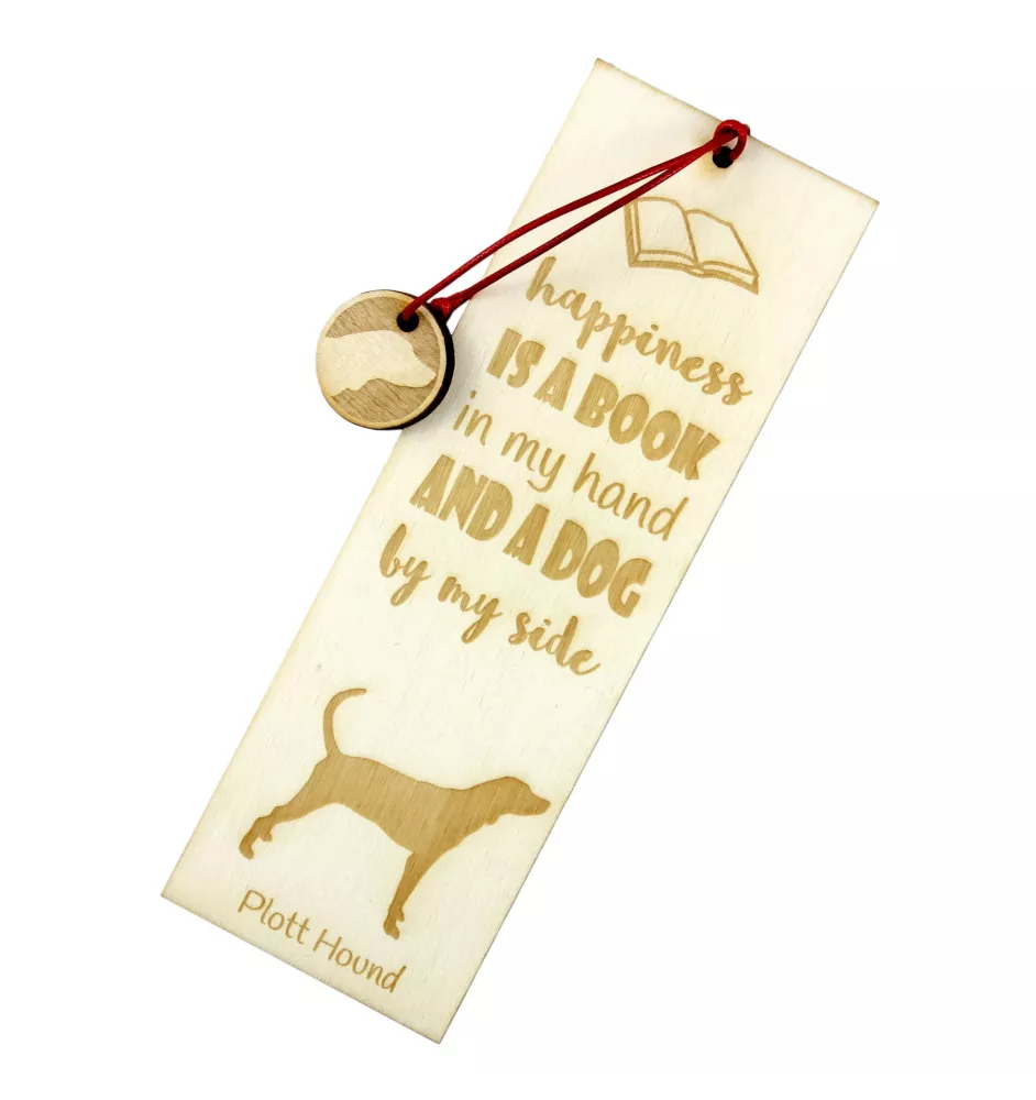 Plott Hound - marque-page pour livre avec chien, marque-page personnalisé, accessoire canin pour les lecteurs de la marque Art-Dog
