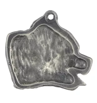 Pit Bull, American Pit Bull Terrier, Pitbull, APBT - collier avec un chien, pendentif en plaqué argent pour les fans de chiens, bijoux uniques de la marque Art-Dog