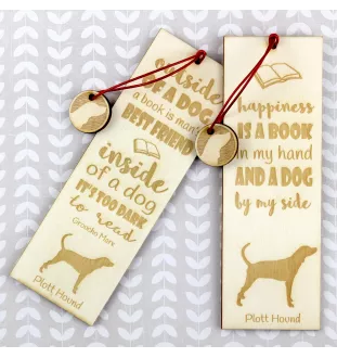 Plott Hound - Lesezeichen mit Hund, personalisiertes Lesezeichen, Hundeaccessoire für Leser der Marke Art-Dog