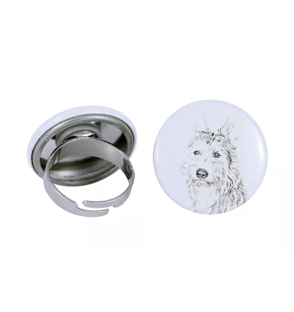 Berger de Picardie, Berger Picard - bijoux pour femmes avec l'image d'un chien, produit fait à la main, possibilité d'ajouter sa propre photo, marque Art-Dog