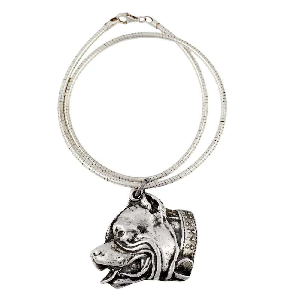 Pit Bull, American Pit Bull Terrier, Pitbull, APBT - Hundehalsband, einzigartiger Schmuck für den Hundefan, einzigartiger Kreuzotter-Anhänger der Marke Art-Dog