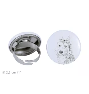 Berger de Picardie, Berger Picard - bijoux pour femmes avec l'image d'un chien, produit fait à la main, possibilité d'ajouter sa propre photo, marque Art-Dog