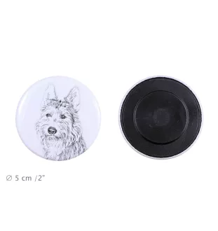 Picardy Sheepdog, Berger Picard, Picardy Shepherd - magnet with a dog's pupil, exceptionally light, strong magnet, handmade product by the Art-Dog brand