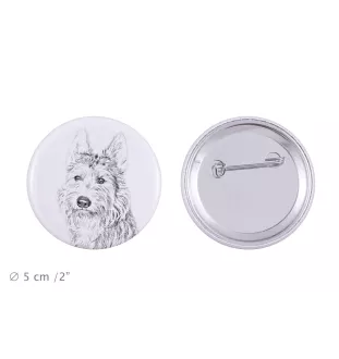 Berger de Picardie, Berger Picard - Anstecknadel mit Ihrem Hund, fügen Sie Ihr eigenes Foto hinzu, Marke Art-Dog