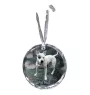 Pit Bull, American Pit Bull Terrier, Pitbull Terrier, APBT - crystal bauble with a photo, dog photo in crystal, personalized Christmas tree ornament by Art-Dog brand