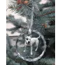 Pit Bull, American Pit Bull Terrier, Pitbull Terrier, APBT - crystal bauble with a photo, dog photo in crystal, personalized Christmas tree ornament by Art-Dog brand