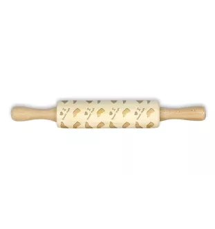 Plott Hound - small rolling pin with a dog pattern, a rolling pin for children's dough, decorating ceramic clay by Art-Dog brand