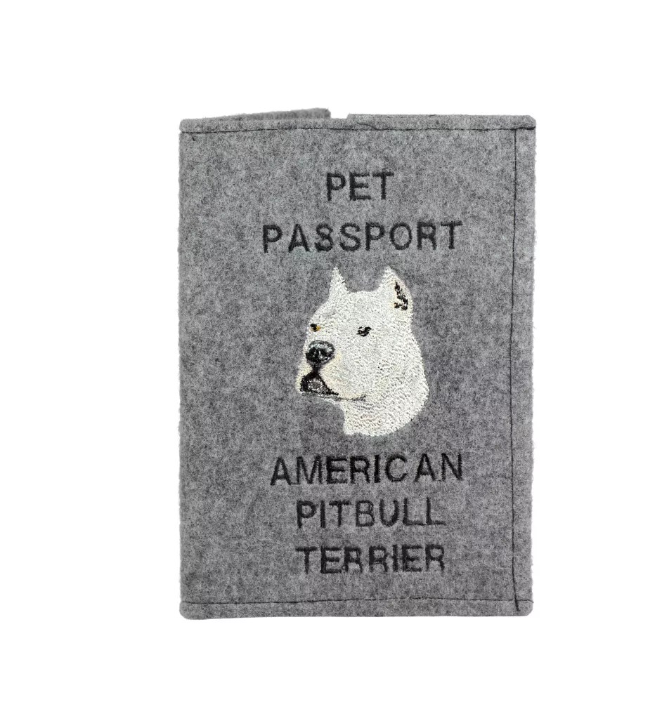 Pit Bull, American Pit Bull Terrier, Pitbull, APBT - Hundepassetui, Dokumententasche, Geschenk für den Reisenden von der Marke Art-Dog