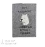 Pit Bull, American Pit Bull Terrier, Pitbull Terrier, APBT - Dog passport case, document case, gift for the traveller from the Art-Dog brand