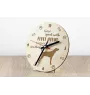 Plott Hound - horloge avec chien, horloge en bois, horloge murale pour les amoureux des chiens, horloge de bureau et étagère, Art-Dog