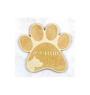 Pit Bull, American Pit Bull Terrier, Pitbull, APBT - Sous-verre mug, sous-verre gravé avec chien, cadeau pour amoureux des chiens par la marque Art-Dog