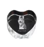Picardy Sheepdog, Berger Picard, Picardy Shepherd - a photo of a dog in crystal, crystal heart, unique photo frame from the Art-Dog brand