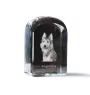 Berger de Picardie, Berger Picard - Kristallwürfel mit Bild, Hundebild im Kristall, sechseckiger Papierclip von Art-Dog.