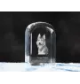 Berger de Picardie, Berger Picard - un cube de cristal avec une photo, une photo de chien dans le cristal, un presse-papiers cubique de la marque Art-Dog