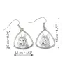 Picardy Sheepdog, Berger Picard, Picardy Shepherd - dog earrings, hanging earrings with a picture, personalized jewelry with Art-Dog brand print