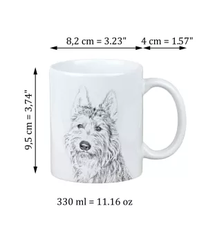 Owczarek pikardyjski kubek z psem good morning Art-Dog