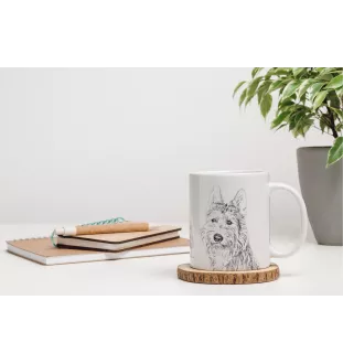 Owczarek pikardyjski kubek z psem good morning Art-Dog