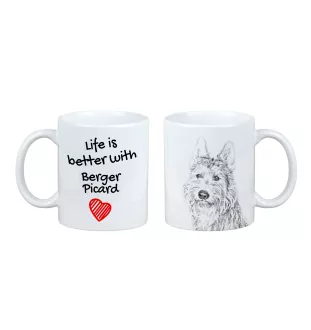 Berger de Picardie, Berger Picard - Tasse mit Hund, Tasse mit Bild, personalisiertes Geschenk der Marke Art-Dog