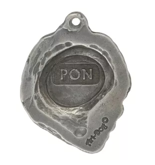Berger polonais de plaine - Porte-clés argenté avec chien, décoration de sac à main, pendentif de sac à dos par la marque Art-Dog