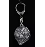 Polish Lowland Sheepdog, PON, Valee Sheepdog - Silver-plated key ring with dog, handbag decoration, backpack pendant by Art-Dog brand