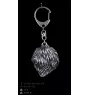 Polish Lowland Sheepdog, PON, Valee Sheepdog - Silver-plated key ring with dog, handbag decoration, backpack pendant by Art-Dog brand