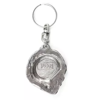 Polish Lowland Sheepdog, PON, Valee Sheepdog - Silver-plated pendant with a dog in a decorative box, handbag decoration, backpack pendant by Art-Dog brand