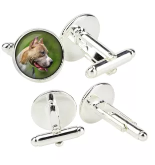 Pit Bull, American Pit Bull Terrier, Pitbull, APBT - Manschettenknöpfe in einer Schachtel, handgefertigter Schmuck, Produkt der Marke Art-Dog