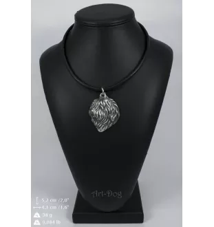 Berger polonais de plaine - collier avec un chien, pendentif en plaqué argent pour les fans de chiens, bijoux uniques de la marque Art-Dog