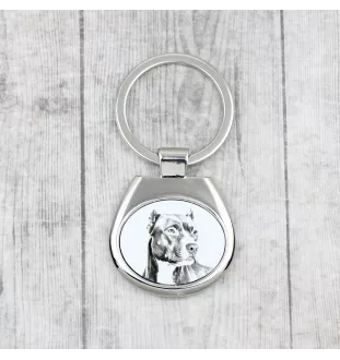 Pit Bull, American Pit Bull Terrier, Pitbull, APBT - porte-clés avec chien, porte-clés imprimé, breloque personnalisée de la marque Art-Dog