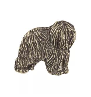 Polnischer Niederungshütehund, PON II - Hundehalsband, versilberter Anhänger für den Hundeliebhaber, dezenter Schmuck von Art-Dog