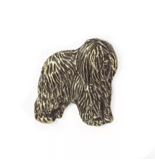 Berger polonais de plaine II - Collier pour chien, pendentif plaqué argent pour l'amoureux des chiens, bijoux subtils par Art-Dog