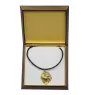 Polish Lowland Sheepdog, PON, Valee Sheepdog - Dog necklace in gift box, gold-plated pendant for dog fan, striking jewellery by Art-Dog
