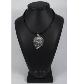 Berger polonais de plaine - Collier de chien dans une boîte cadeau, médaillon argenté pour fan de chien, pendentif remarquable de la marque Art-Dog