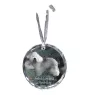 Polish Lowland Sheepdog, PON, Valee Sheepdog - crystal bauble with a photo, dog photo in crystal, personalized Christmas tree ornament by Art-Dog brand