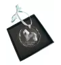 Polnischer Niederungshütehund, PON - Kristallkugel mit Foto, Hundebild im Kristall, personalisierter Christbaumschmuck von Art-Dog.
