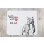 Pit Bull, American Pit Bull Terrier, Pitbull, APBT - Mauspad mit Druck, personalisiertes Mauspad mit Hund, einzigartiges Gadget für Büroangestellte von Art-Dog.