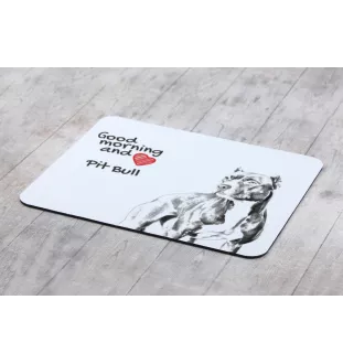 Pit Bull, American Pit Bull Terrier, Pitbull, APBT - tapis de souris personnalisé avec impression, tapis de souris personnalisé avec chien, accessoire unique pour employé de bureau de la marque Art-Do