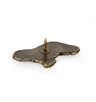 Polnischer Niederungshütehund, PON I  - Versilberte Hundebrosche, elegante Anstecknadel, Jackenreversschmuck der Marke Art-Dog