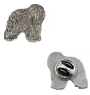 Polish Lowland Sheepdog, PON, Valee Sheepdog - Dog brooch in a gift box, elegant pin, lapel pin for Art-Dog brand jacket