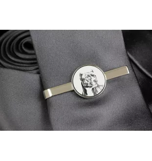Pit Bull, American Pit Bull Terrier, Pitbull, APBT - épingle à cravate avec chien, pince à cravate personnalisée, cadeau unique pour homme de la marque Art-Dog