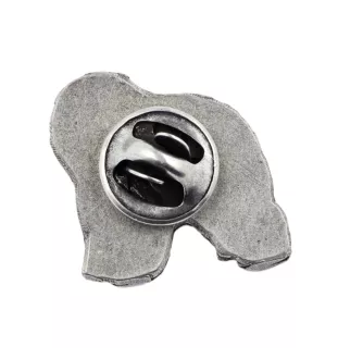 Polish Lowland Sheepdog, PON, Valee Sheepdog - Dog brooch in a gift box, elegant pin, lapel pin for Art-Dog brand jacket