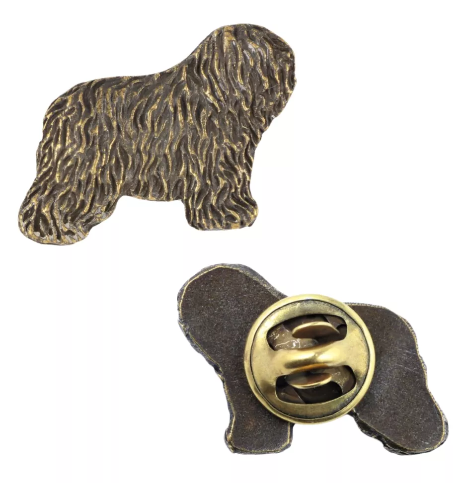 Berger polonais de plaine I - Broche de chien dans un coffret cadeau, épingle élégante, épingle de revers pour la veste de la marque Art-Dog
