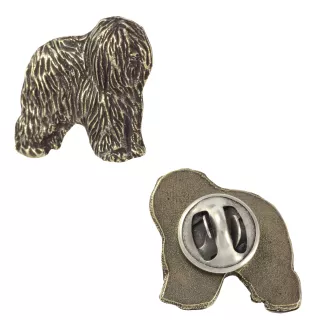 Berger polonais de plaine II - Broche de chien dans un coffret cadeau, épingle élégante, épingle de revers pour la veste de la marque Art-Dog