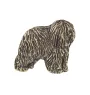 Polish Lowland Sheepdog, PON, Valee Sheepdog II - Dog brooch in a gift box, elegant pin, lapel pin for Art-Dog brand jacket