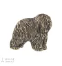Polish Lowland Sheepdog, PON, Valee Sheepdog II - Dog brooch in a gift box, elegant pin, lapel pin for Art-Dog brand jacket