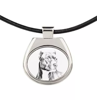 Pitbull, Pit Bull zawieszka naszyjnik z psem Art-Dog
