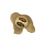 Polnischer Niederungshütehund, PON - Hundebrosche in dekorativer Box, elegante vergoldete Anstecknadel, Jackenbrosche der Marke Art-Dog